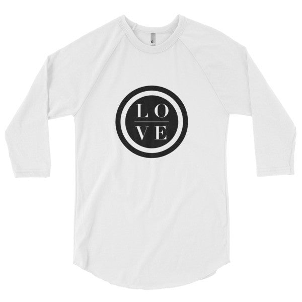 OG Love Logo 3/4 Sleeve Unisex Raglan T-shirt