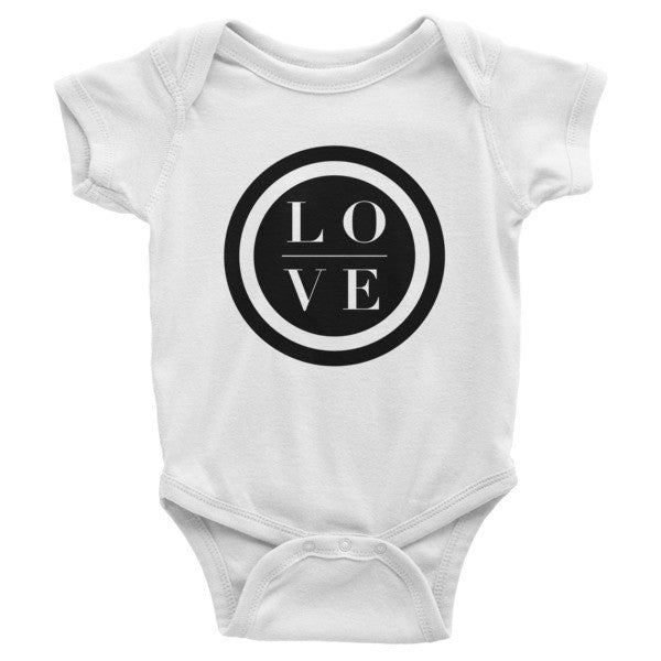 OG Love White Infant Short Sleeve One-Piece